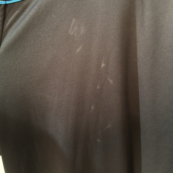 Reebok Men's Polo Shirt in Black with Blue Stripessz xxl - Picture 7 of 8